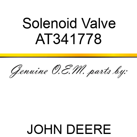 Solenoid Valve AT341778