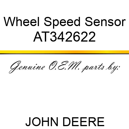 Wheel Speed Sensor AT342622