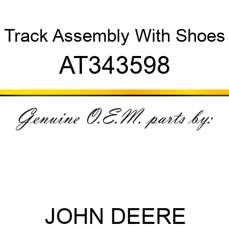 Track Assembly With Shoes AT343598