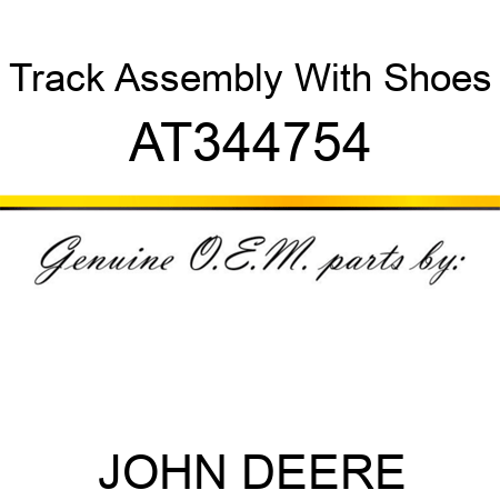 Track Assembly With Shoes AT344754