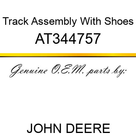 Track Assembly With Shoes AT344757
