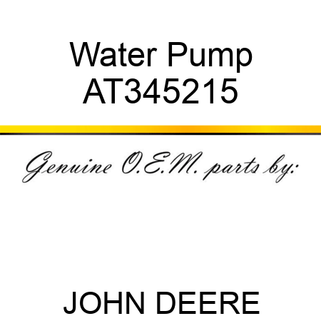 Water Pump AT345215