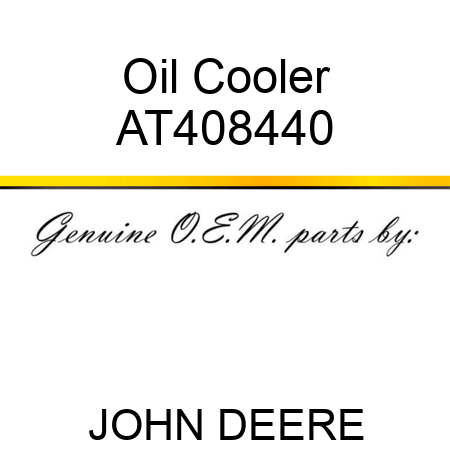 Oil Cooler AT408440