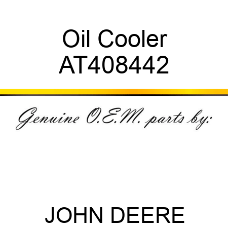 Oil Cooler AT408442