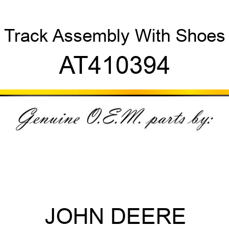 Track Assembly With Shoes AT410394