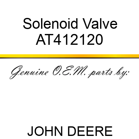 Solenoid Valve AT412120