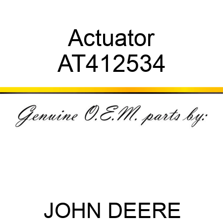 Actuator AT412534