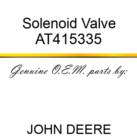 Solenoid Valve AT415335