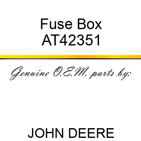 Fuse Box AT42351
