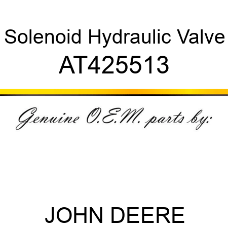 Solenoid Hydraulic Valve AT425513
