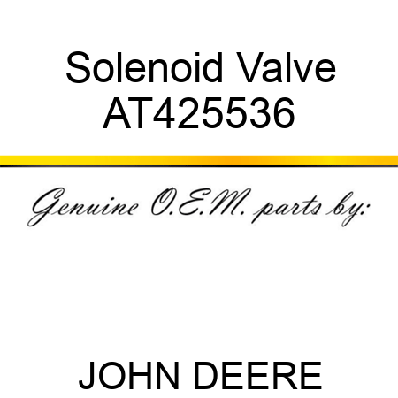 Solenoid Valve AT425536
