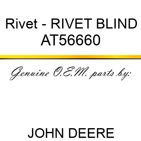Rivet - RIVET, BLIND AT56660