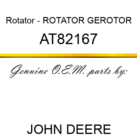 Rotator - ROTATOR GEROTOR AT82167