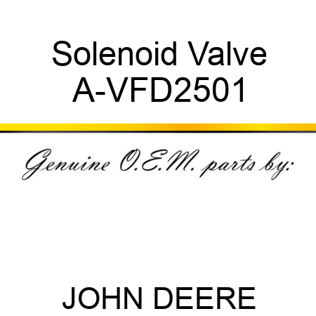 Solenoid Valve A-VFD2501