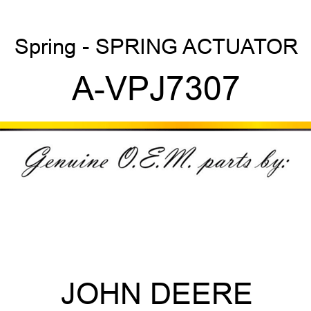 Spring - SPRING, ACTUATOR A-VPJ7307