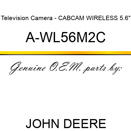 Television Camera - CABCAM WIRELESS 5.6