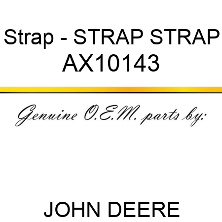 Strap - STRAP, STRAP AX10143