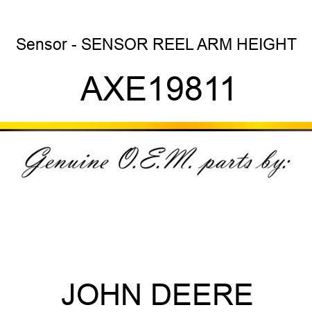 Sensor - SENSOR, REEL ARM HEIGHT AXE19811
