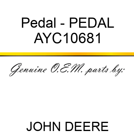 Pedal - PEDAL AYC10681