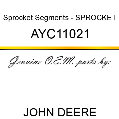 Sprocket Segments - SPROCKET AYC11021