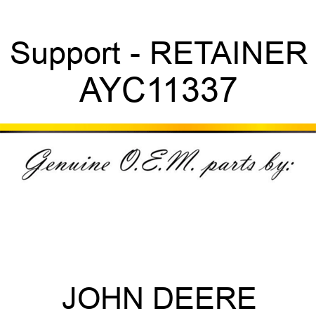 Support - RETAINER AYC11337