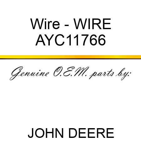 Wire - WIRE AYC11766