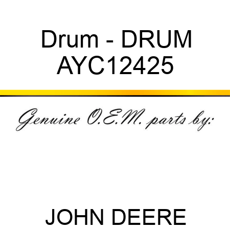 Drum - DRUM AYC12425