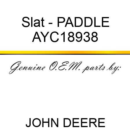 Slat - PADDLE AYC18938