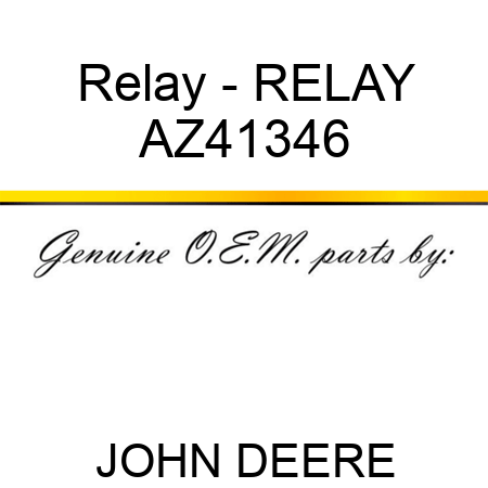 Relay - RELAY AZ41346