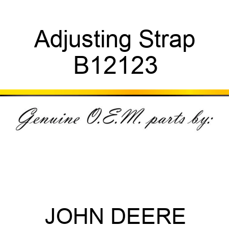 Adjusting Strap B12123