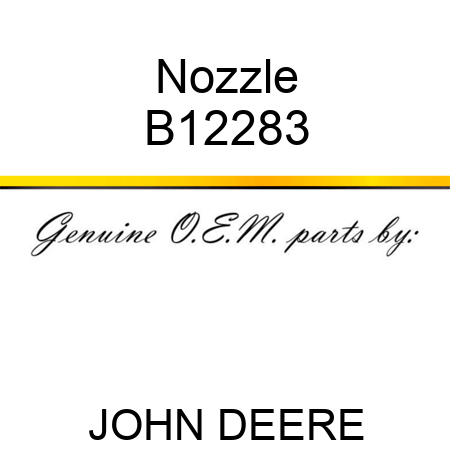 Nozzle B12283