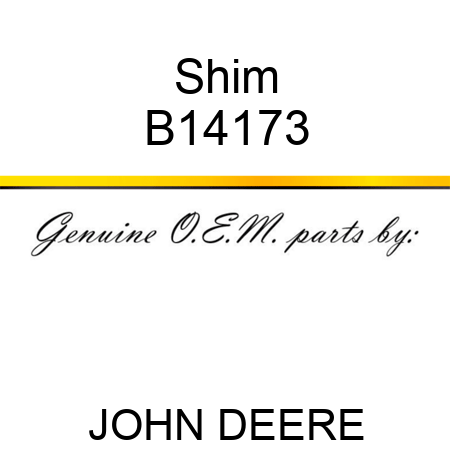 Shim B14173