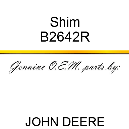 Shim B2642R
