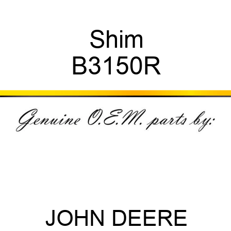 Shim B3150R