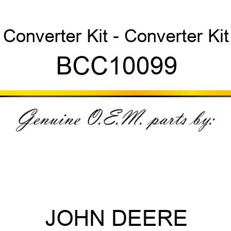 Converter Kit - Converter Kit BCC10099