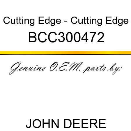 Cutting Edge - Cutting Edge BCC300472
