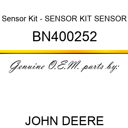 Sensor Kit - SENSOR KIT, SENSOR BN400252
