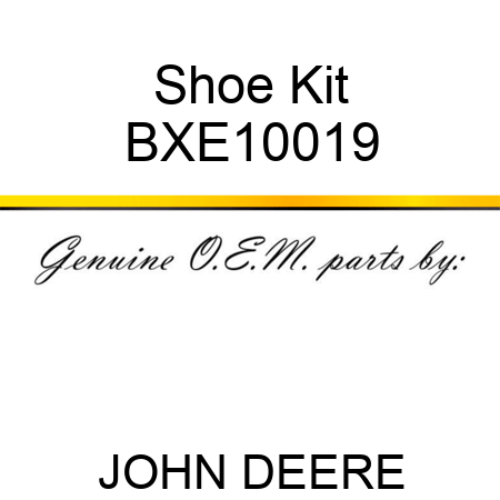 Shoe Kit BXE10019