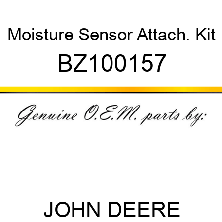 Moisture Sensor Attach. Kit BZ100157