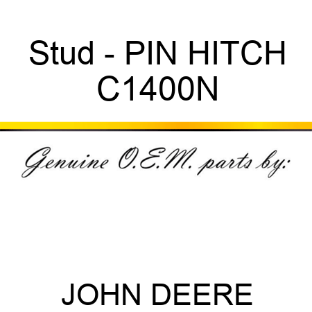 Stud - PIN HITCH C1400N