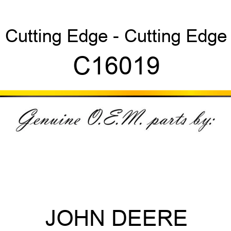 Cutting Edge - Cutting Edge C16019