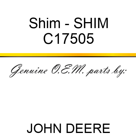 Shim - SHIM C17505