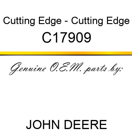 Cutting Edge - Cutting Edge C17909