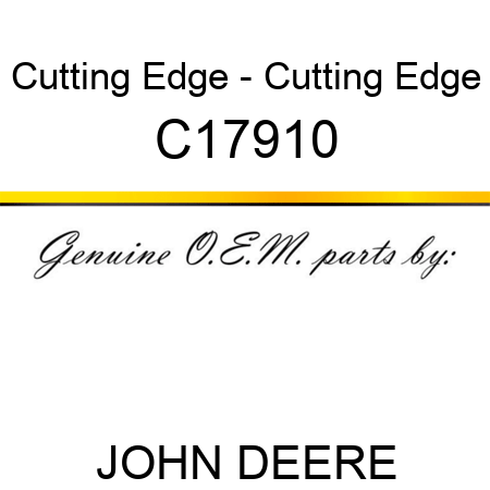 Cutting Edge - Cutting Edge C17910