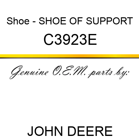 Shoe - SHOE OF SUPPORT C3923E
