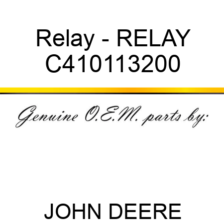 Relay - RELAY C410113200