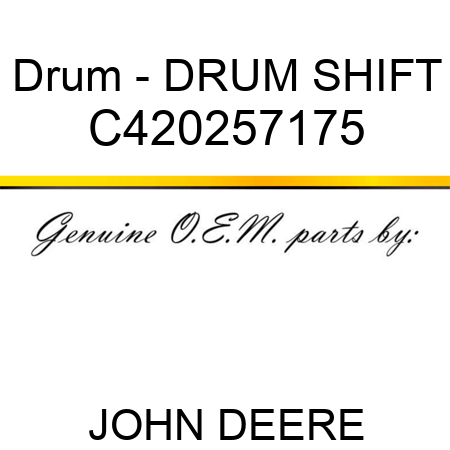 Drum - DRUM, SHIFT C420257175