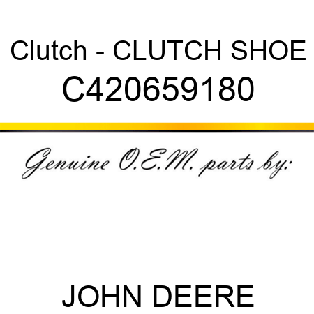 Clutch - CLUTCH, SHOE C420659180