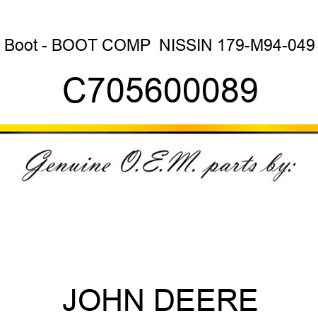 Boot - BOOT, COMP  NISSIN 179-M94-049 C705600089