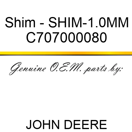 Shim - SHIM-1.0MM C707000080